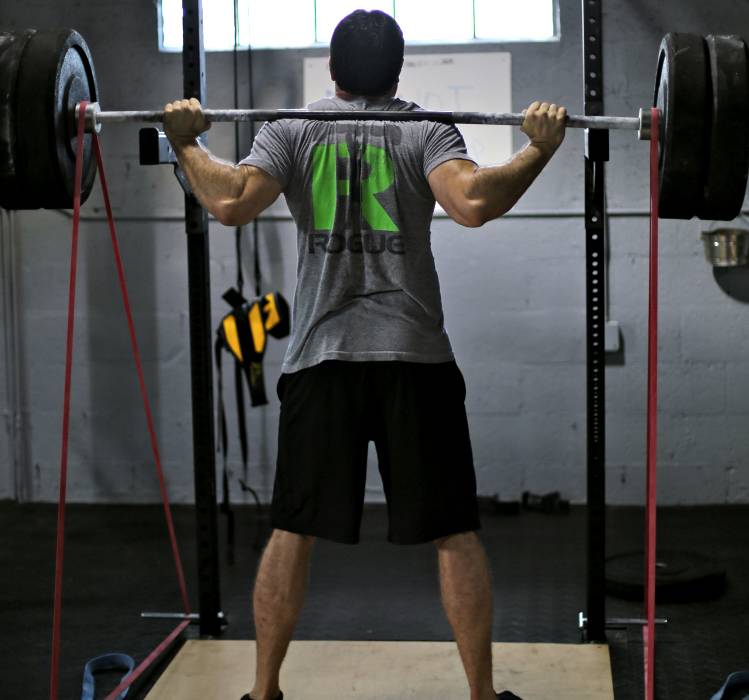 The One-Arm Barbell Press -  %